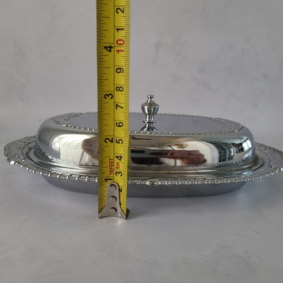 Vintage Chrome Plated Butter Dish - A Danny Wilson Original - Picture 11 of 11